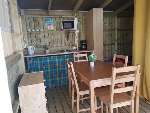 BUNGALOW TOILÉ 4 personnes - Lodge Le Carrélys 27m² 2 Chambres 2019 - sans sanitaires privatifs