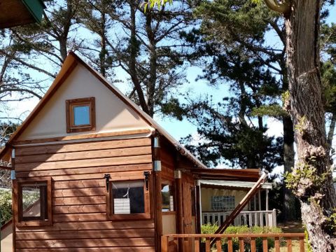 TENTE TOILE ET BOIS 4 personnes - LODGE Cocotier (sans sanitaires)