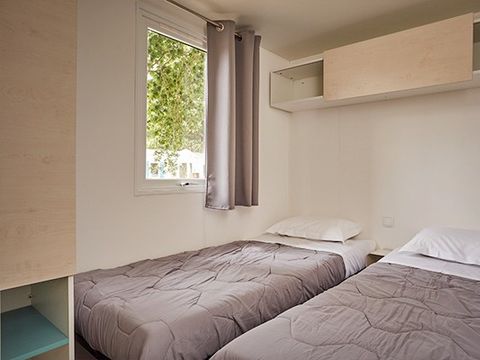 MOBILHOME 6 personnes - Comfort XL | 3 Ch. | 6 Pers. | Terrasse surélevée | TV