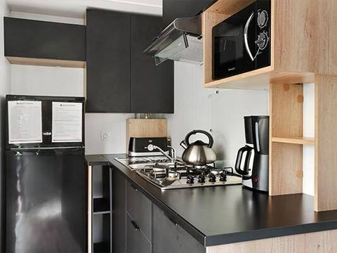 BUNGALOW 6 personnes - Mobil-home | Premium Exclusive | 3 Ch. | 6 Pers. | Terrasse surélevée | Clim. | TV