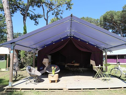 BUNGALOW TOILÉ 5 personnes - Freeflower Standard 37m² (2 chambres) + terrasse couverte 13m² 5 pers