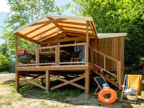 MOBILHOME 5 personnes - Cosyflower Premium 38m² (2 chambres) + TV + draps + serviettes - dont terrasse couverte 10m² 4/5 pers.