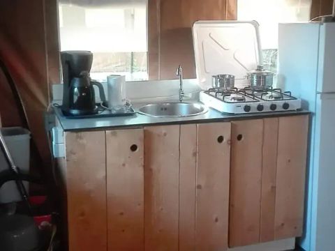 Tente en toile et en bois 6 personnes - Lodgetent, type SL+