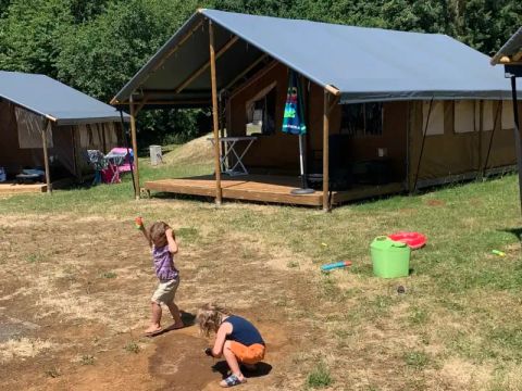 Tente en toile et en bois 6 personnes - Lodgetent, type SL+