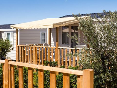 MOBILHOME 6 personnes - Mobil-home | Comfort | 2 Ch. | 4/6 Pers. | Terrasse surélevée | Clim. | TV