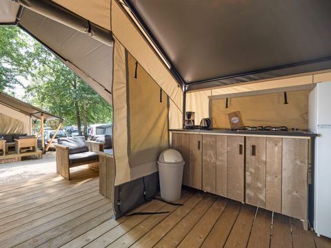TENTE TOILE ET BOIS 4 personnes - Park Umag - Tente Safari Confort + climatisation