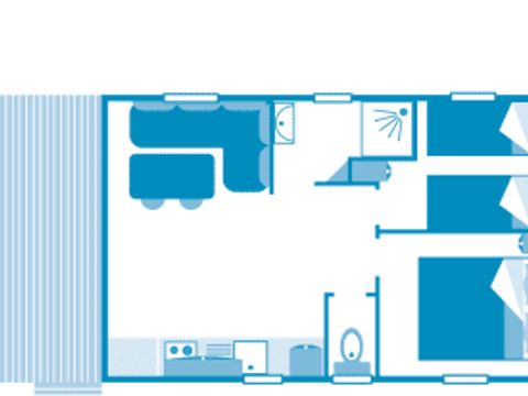 MOBILHOME 4 personnes - Cottage 4p 2hab ***