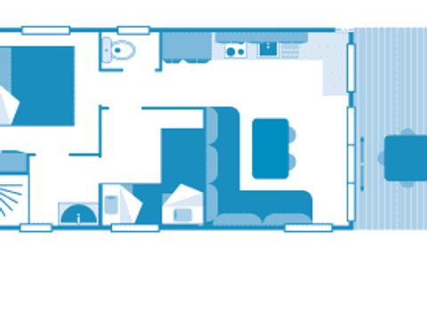 MOBILHOME 4 personnes - Cottage Turia 4p 2hab ****