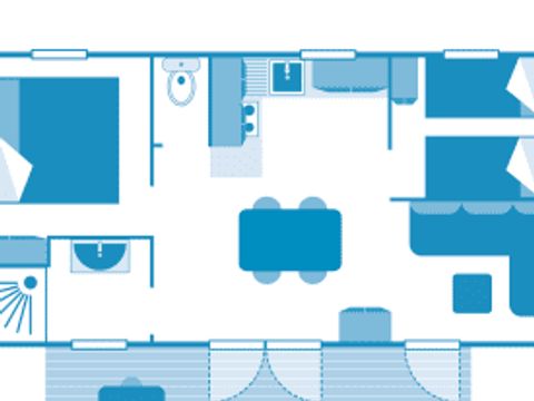 MOBILHOME 4 personnes - Cottage Serenade 4p 2hab ****