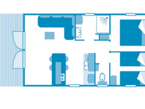 MOBILHOME 4 personnes - Cottage Horchata 4p 2hab ****