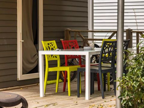 MOBILHOME 8 personnes - Mobil-home | Premium | 3 Ch. | 6/8 Pers. | Terrasse Couverte | Clim.