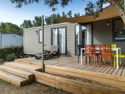 MOBILHOME 6 personnes - Mobil-home | Premium | 3 Ch. | 6 Pers. | Terrasse Lounge | Clim. | TV