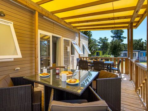 MOBILHOME 4 personnes - Mobil-home | Premium | 2 Ch. | 4 Pers. | Terrasse Lounge | Clim.