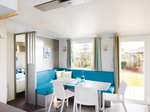 MOBILHOME 6 personnes - Mobil-home Bois CONFORT 31m² (3 chambres) Quartier piéton + terrasse 18m² + TV + Nespresso