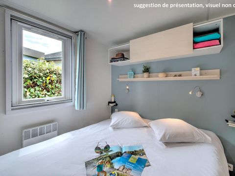 Mobilhome 6 personnes - CONFORT 35m² - 3 chambres - CLIM - Terrasse semi-couverte - TV - Lave-vaisselle