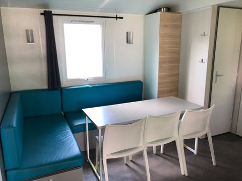 Mobilhome 6 personnes - Mobil home Confort 29m² - 3 chambres + terrasse semi-couverte + TV 6 pers