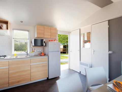 MOBILHOME 6 personnes - Mobil home Confort 29m² - 3 chambres + terrasse semi-couverte + TV 6 pers