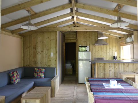LODGE 5 personnes - Sweetflower Lodge Premium 32m² - 2 chambres + terrasse couverte +TV 4/5 pers