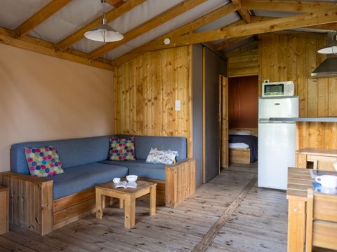 Lodge 5 personnes - Sweetflower Lodge Premium 32m² - 2 chambres + terrasse couverte +TV 4/5 pers