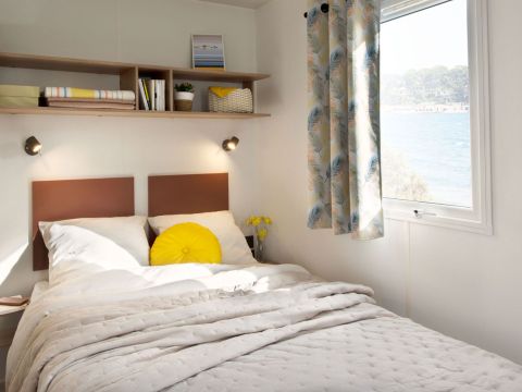 MOBILHOME 6 personnes - Mobil-home Premium 29m² - 3 chambres - terrasse semi-couverte + lave-vaisselle - TV 6 pers