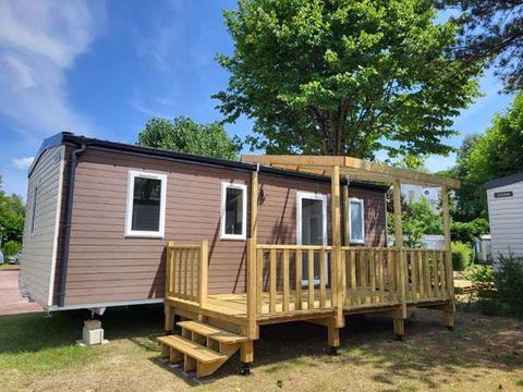 MOBILHOME 6 personnes - Mobil-home Premium 29m² - 3 chambres - terrasse semi-couverte + lave-vaisselle - TV 6 pers