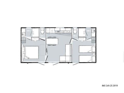 MOBILHOME 4 personnes - ORANGER PREMIUM