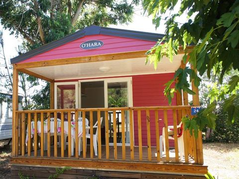 MOBILHOME 4 personnes - Mobil-Home PIN PARASOL Standard 30m² (2 chambres) - terrasse couverte 8 m²- TV-NON CLIMATISE 4 pers