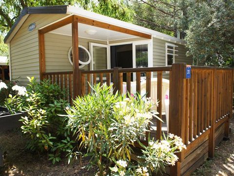 MOBILHOME 4 personnes - Mobil-Home OLIVIER Confort 29m² (2 chambres) - terrasse 9 m²+ TV + Climatisation 4 pers