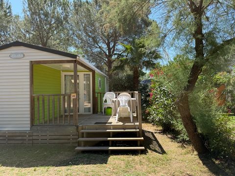 MOBILHOME 4 personnes - Mobil-Home OLIVIER Confort 29m² (2 chambres) - terrasse 9 m²+ TV + Climatisation 4 pers