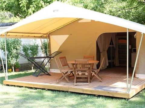TENTE TOILE ET BOIS 5 personnes - LODGE