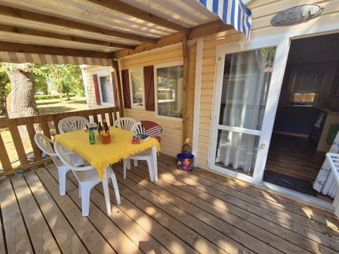 MOBILHOME 6 personnes - FAMILLE avec Terrasse couverte