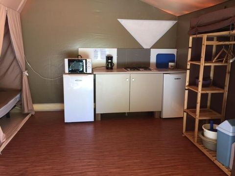 Tente en toile et en bois 5 personnes - CANADA, sans sanitaire