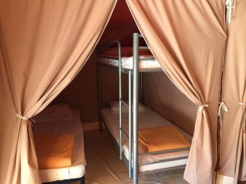 Tente en toile et en bois 5 personnes - CANADA, sans sanitaire