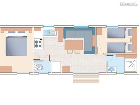 MOBILHOME 5 personnes - Premium Trigano 26 m² + terrasse