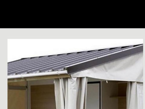 Tente en toile et en bois 5 personnes - TITHOME 20m² - 2 chambres