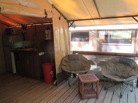 Tente en toile et en bois 5 personnes - Lodge Victoria