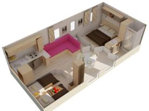 MOBILHOME 6 personnes - MEXICO - 2 Chambres - SAMEDI