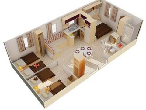 Mobilhome 6 personnes - MEXICO - 3 chambres - SAMEDI