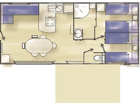 MOBILHOME 6 personnes - ATLANTIQUE