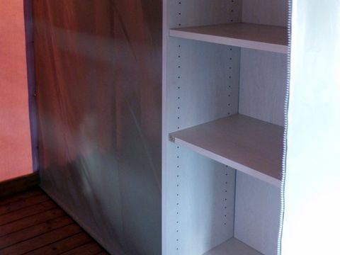 Tente en toile et en bois 4 personnes - Tente africaine lodge avec sanitaires
