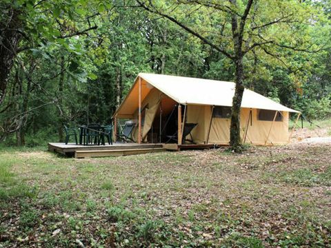 TENTE TOILE ET BOIS 5 personnes - LODGE CONFORT