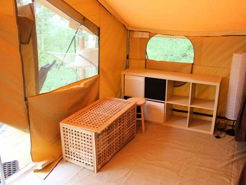 TENTE TOILE ET BOIS 5 personnes - LODGE CONFORT