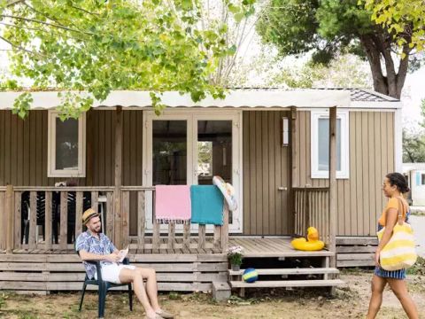 MOBILHOME 6 personnes - Cottage Confort 4 Pièces 6 Personnes Climatisé + TV