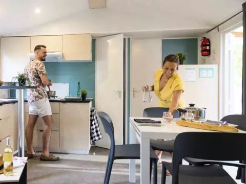 MOBILHOME 6 personnes - Cottage Confort 4 Pièces 6 Personnes Climatisé + TV