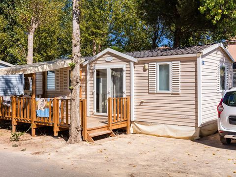 MOBILHOME 4 personnes - Mobil-home | Comfort | 2 Ch. | 4 Pers. | Terrasse surélevée | 1 SDB | Clim. | TV