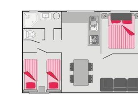 APPARTEMENT 6 personnes - Appartement | Appartement | 2 Ch. | 4/6 Pers. | Clim. | TV