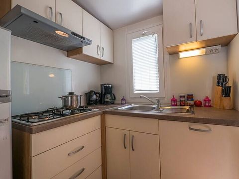 MOBILHOME 6 personnes - Mobil-home | Comfort | 3 Ch. | 6 Pers. | Terrasse surélevée | Clim. | TV