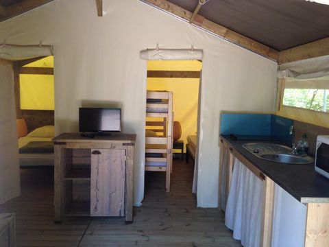 BUNGALOW TOILÉ 5 personnes - FREEFLOWER CONFORT, sans sanitaires