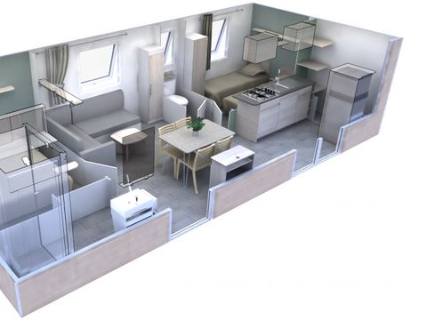 MOBILHOME 4 personnes - PREMIUM 33m²