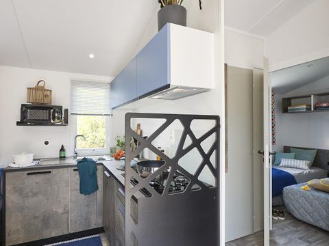MOBILHOME 8 personnes - Mobil-home Premium 40m² - (4ch) - 2 SDB- 2 WC + clim+ LV + terrasse couverte + linge de maison 8 pers